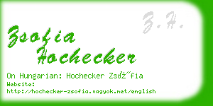 zsofia hochecker business card